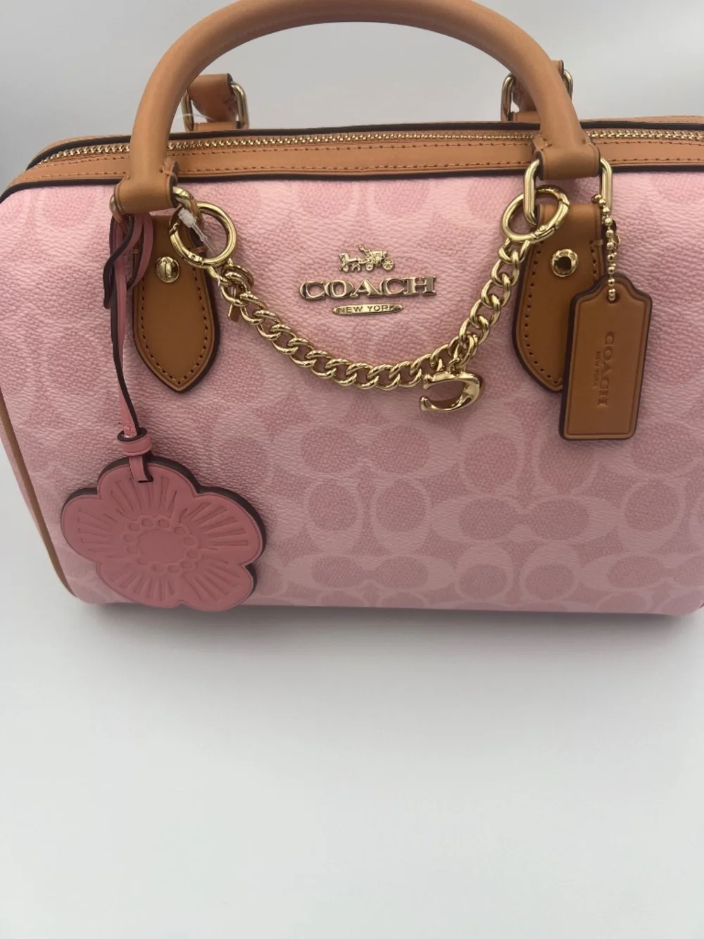 Rowan Satchel Bag In Signature Canvas With Charms